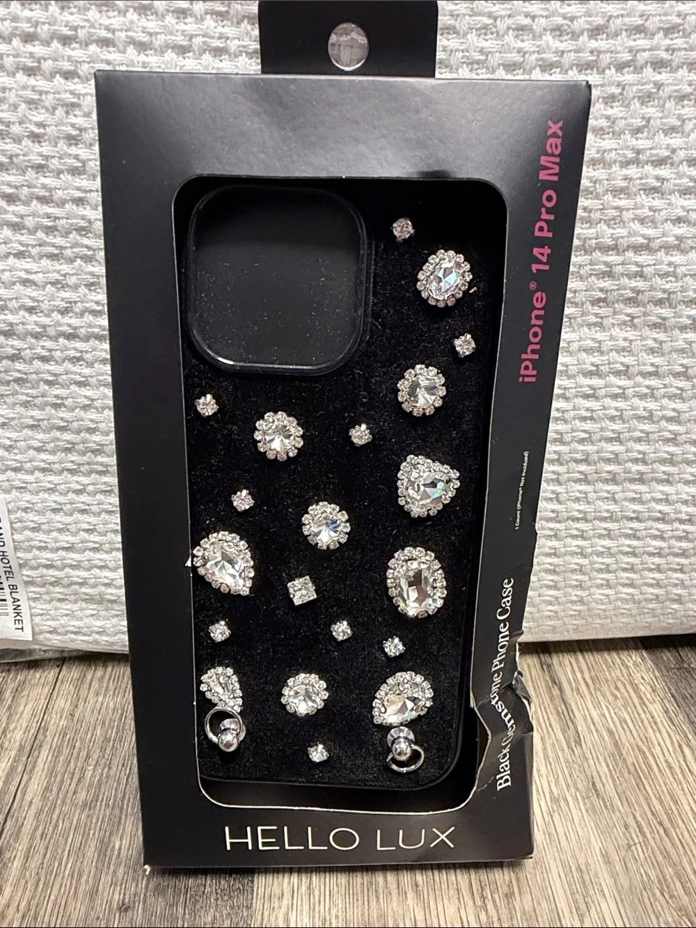 Black Rhinestone iPhone 14 Pro Max Case